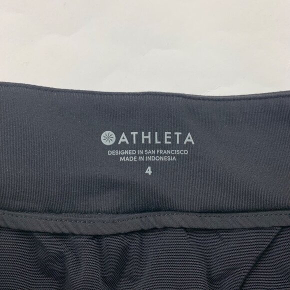 Athleta Black Quick Dry Nylon Bermuda Shorts 4 - Picture 3 of 6